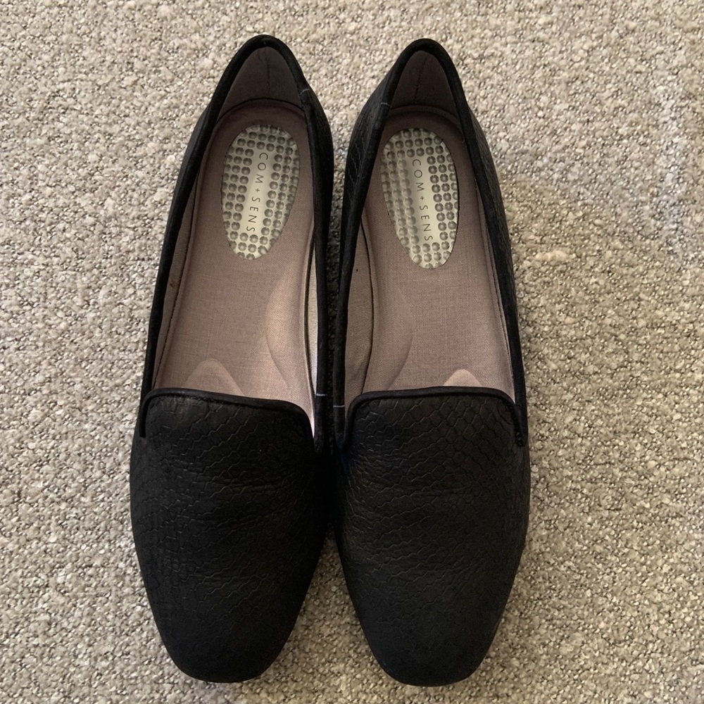 Coms + Sens Black Gloriette Loafer 7 NIB